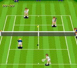 Super Tennis (USA) In game screenshot